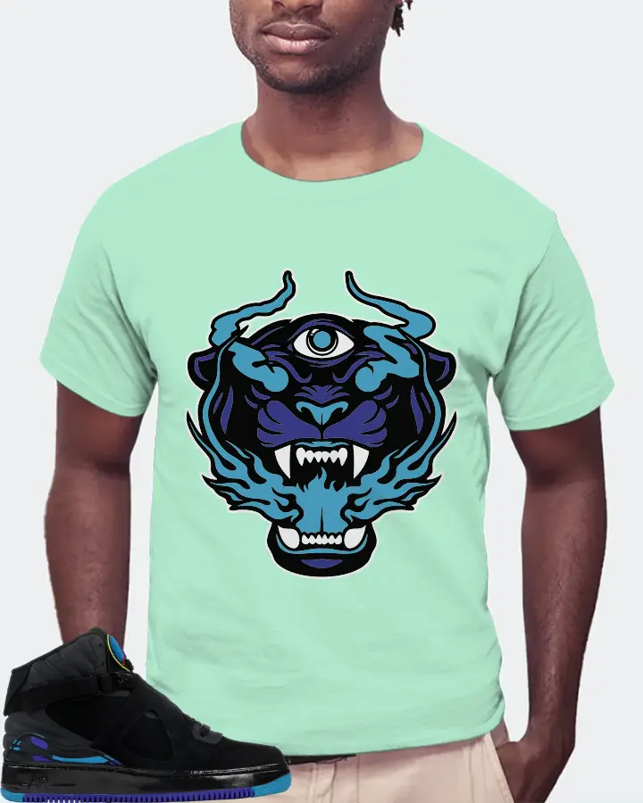 Jordan AJF 8 Sneaker Matching Mint T-Shirt (The Beast) - View 4