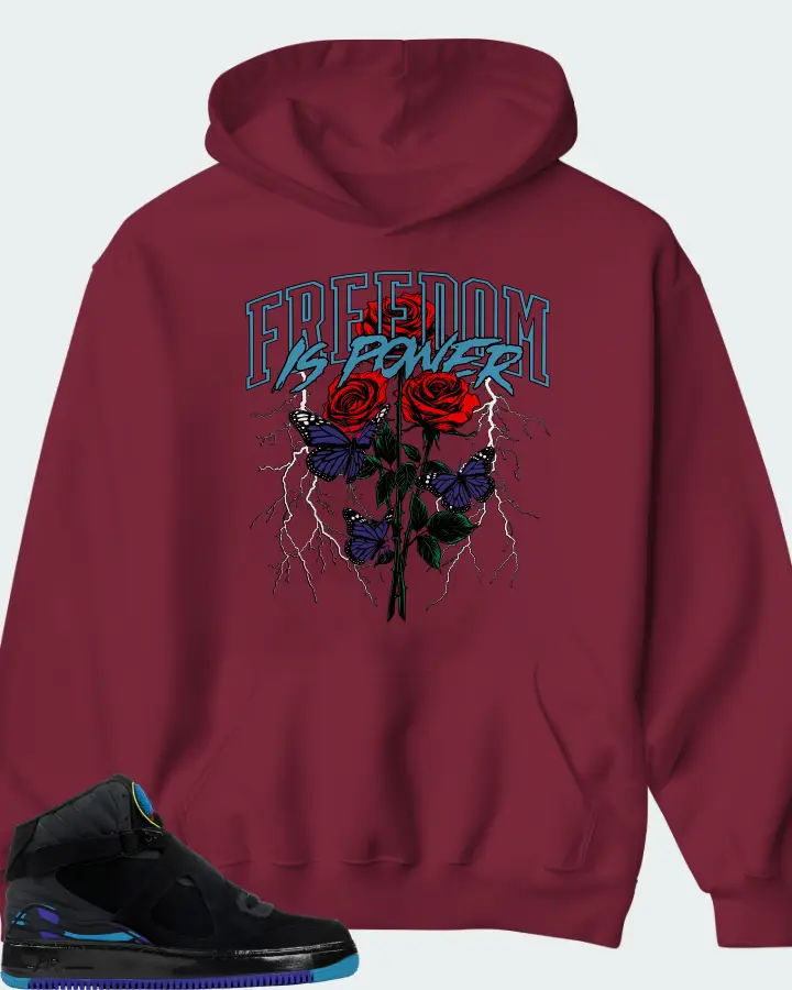 Hoodie in Maroon