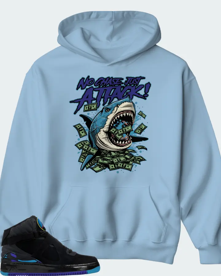Hoodie in Carolina Blue