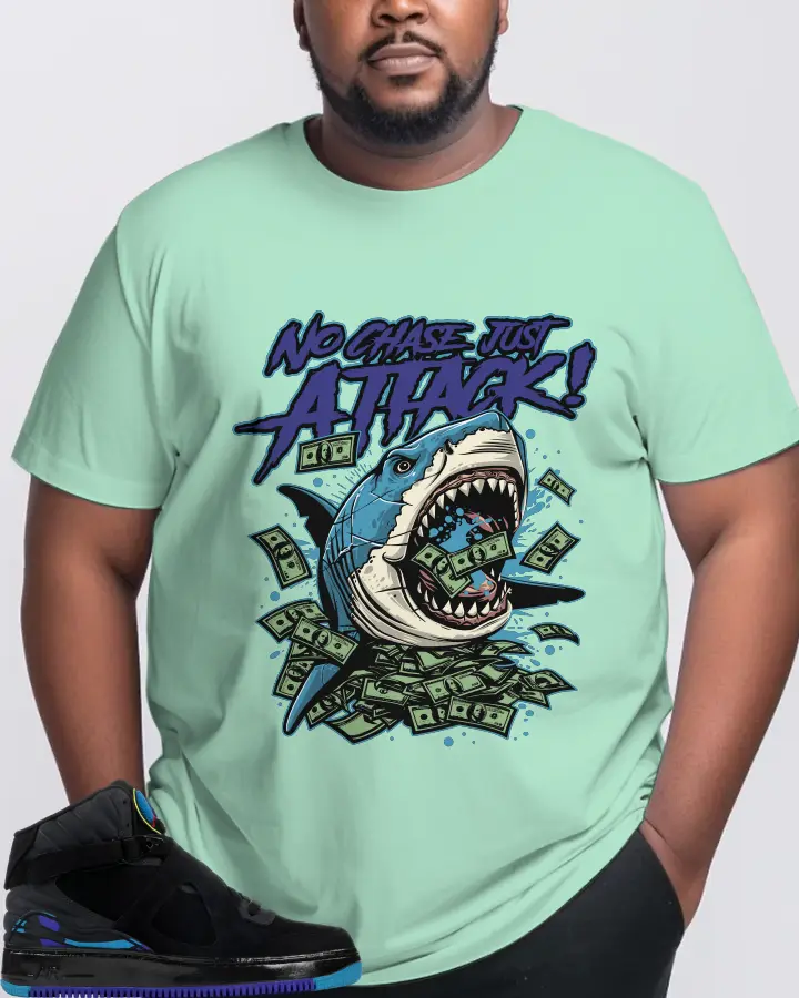 Jordan AJF 8 Sneaker Matching Mint T-Shirt (No Chase, Just Attack) - View 10