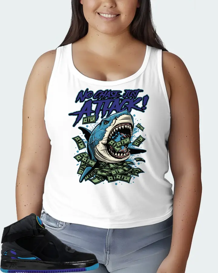 Jordan AJF 8 Sneaker Matching White Tank Top (No Chase, Just Attack) - View 7