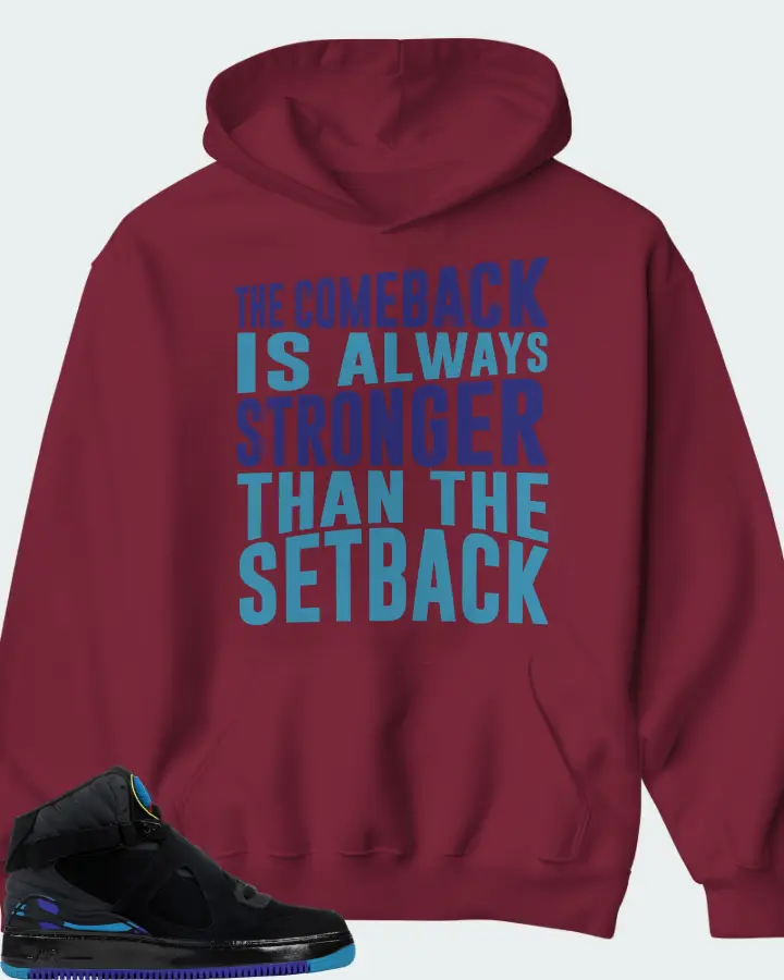 Hoodie in Maroon