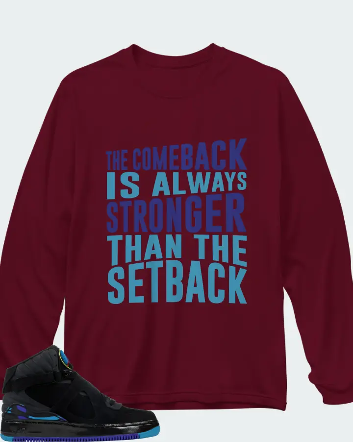 Long Sleeve T-Shirt in Maroon