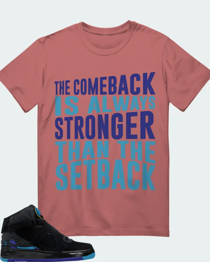 Jordan AJF 8 Sneaker Matching Mauve T-Shirt - The Comeback