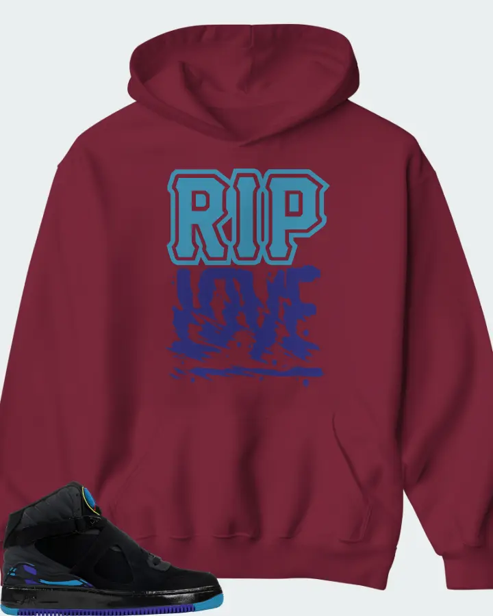 Hoodie in Maroon