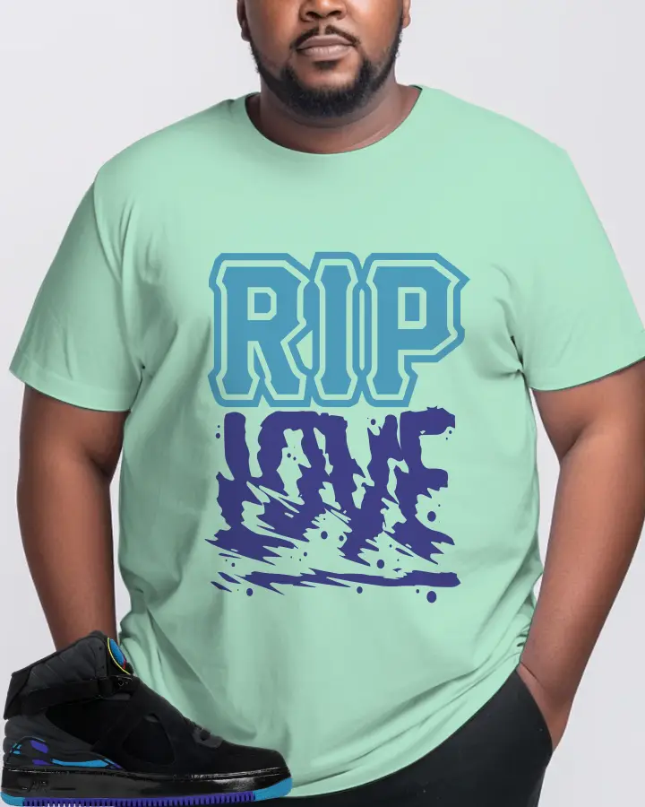 Jordan AJF 8 Sneaker Matching Mint T-Shirt (RIP Love) - View 10