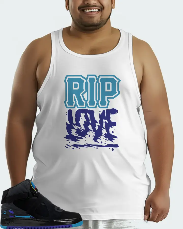 Jordan AJF 8 Sneaker Matching White Tank Top (RIP Love) - View 6