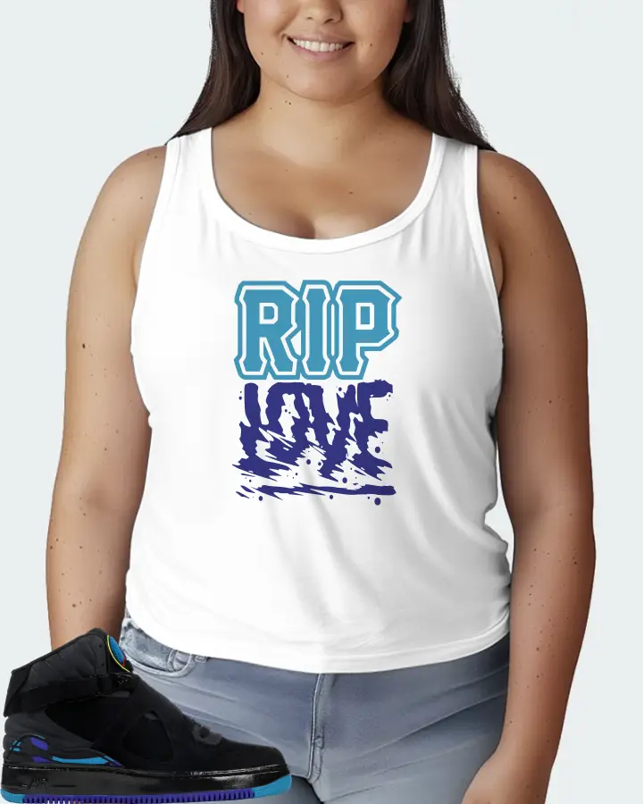 Jordan AJF 8 Sneaker Matching White Tank Top (RIP Love) - View 7