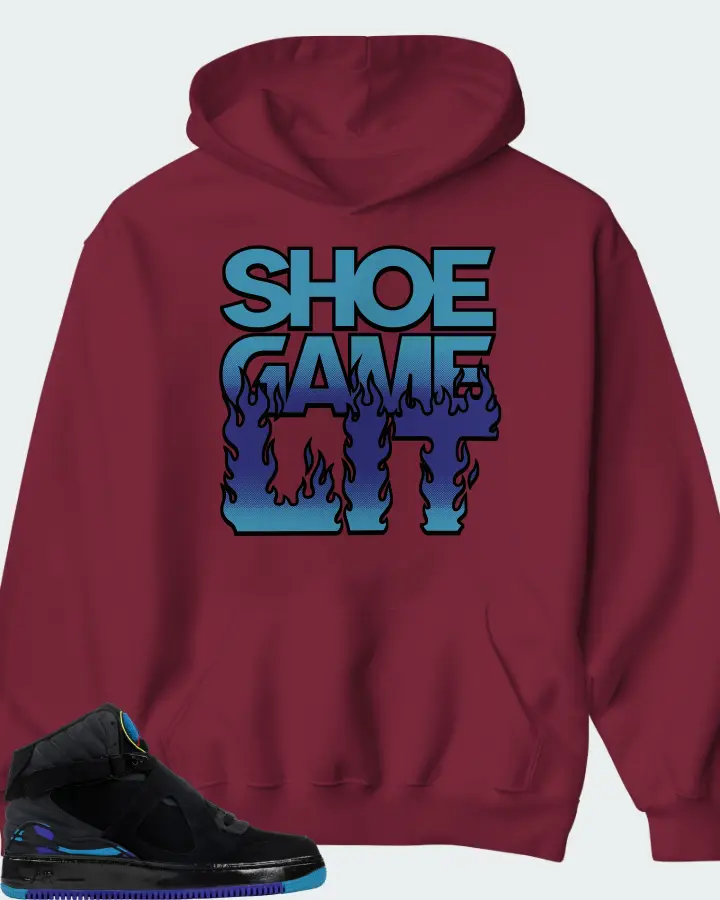 Hoodie in Maroon