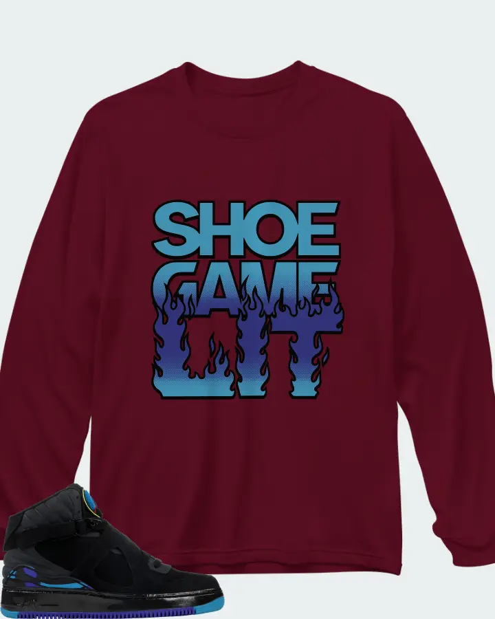 Long Sleeve T-Shirt in Maroon