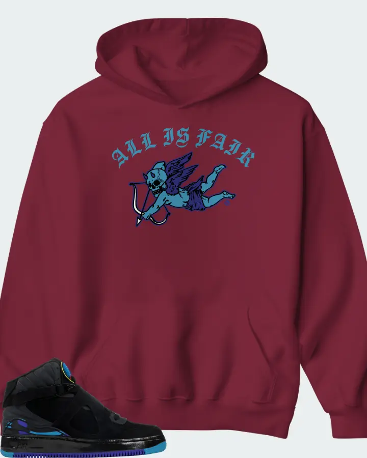 Hoodie in Maroon