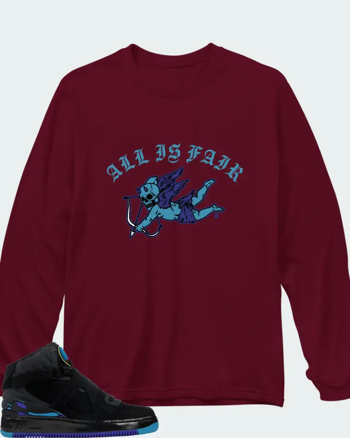 Long Sleeve T-Shirt in Maroon