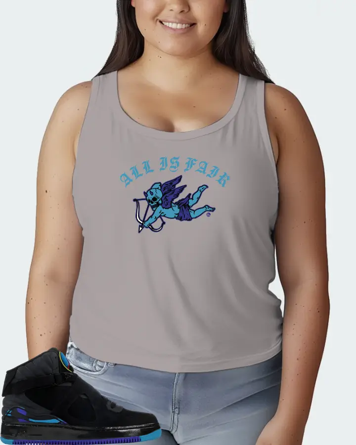 Jordan AJF 8 Sneaker Matching Grey Tank Top (All Is Fair) - View 7