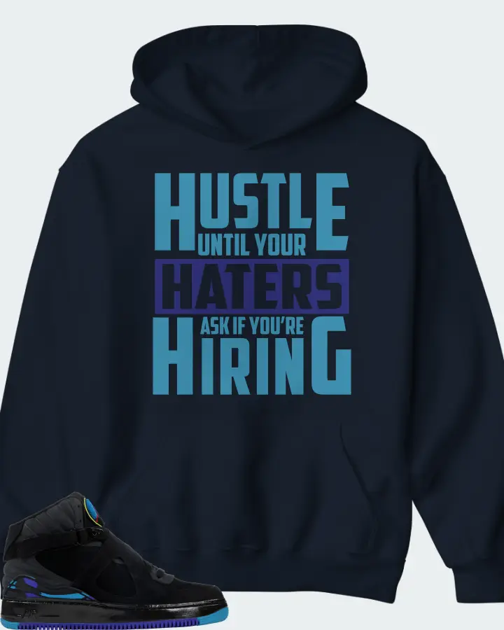 Jordan AJF 8 Sneaker Matching Kid's Hoodie - HUSTLE UNTIL YOUR HATERS