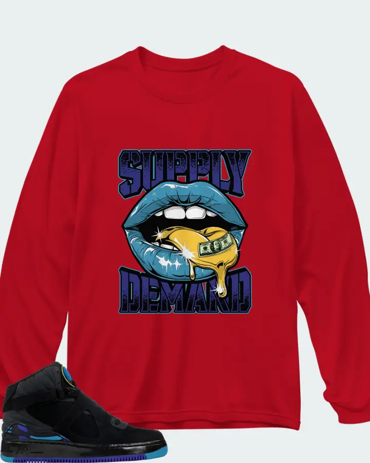Long Sleeve T-Shirt in Red
