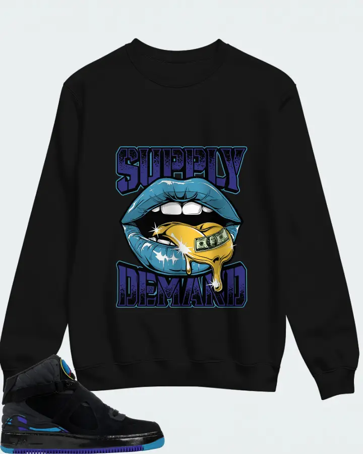 Sweatshirt in Black
