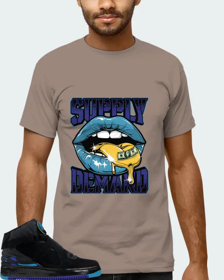 Jordan AJF 8 Sneaker Matching Pebble T-Shirt (Supply Demand) - View 6
