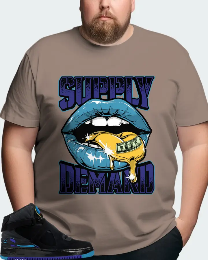 Jordan AJF 8 Sneaker Matching Pebble T-Shirt (Supply Demand) - View 8