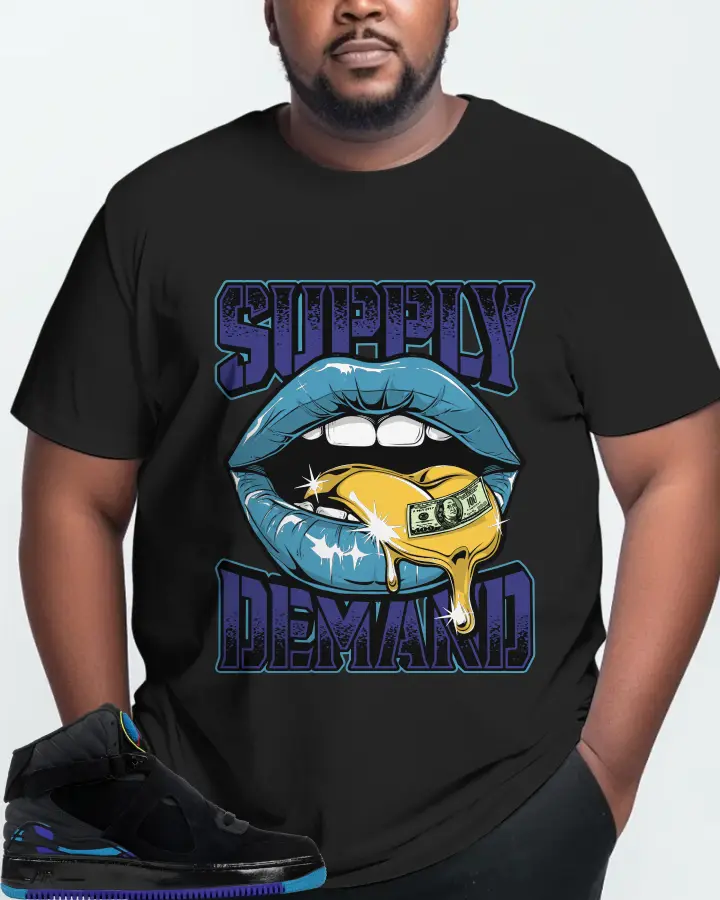 Jordan AJF 8 Sneaker Matching Black T-Shirt (Supply Demand) - View 10