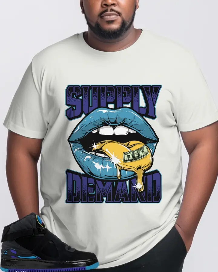 Jordan AJF 8 Sneaker Matching Ash T-Shirt (Supply Demand) - View 10