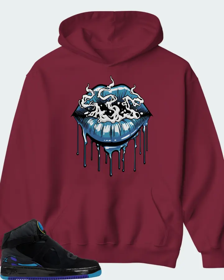 Hoodie in Maroon