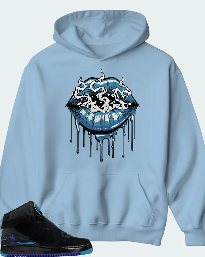 Hoodie in Carolina Blue