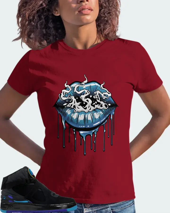 Jordan AJF 8 Sneaker Matching Cardinal T-Shirt (Puff Puff) - View 3