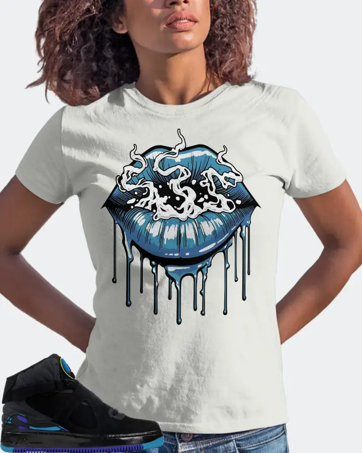 Jordan AJF 8 Sneaker Matching Ash T-Shirt (Puff Puff) - View 3
