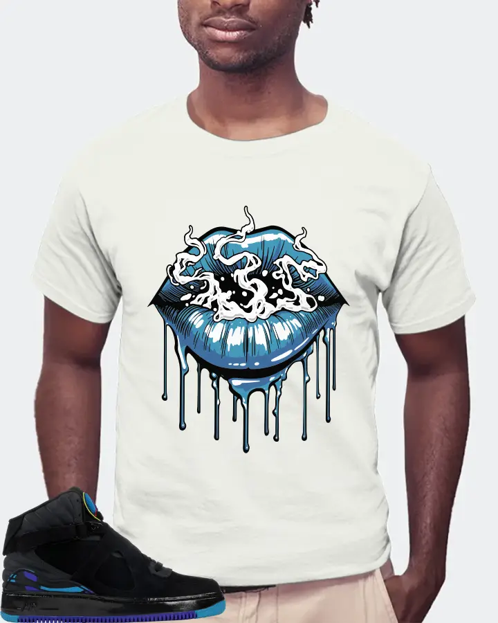 Jordan AJF 8 Sneaker Matching Ash T-Shirt (Puff Puff) - View 4