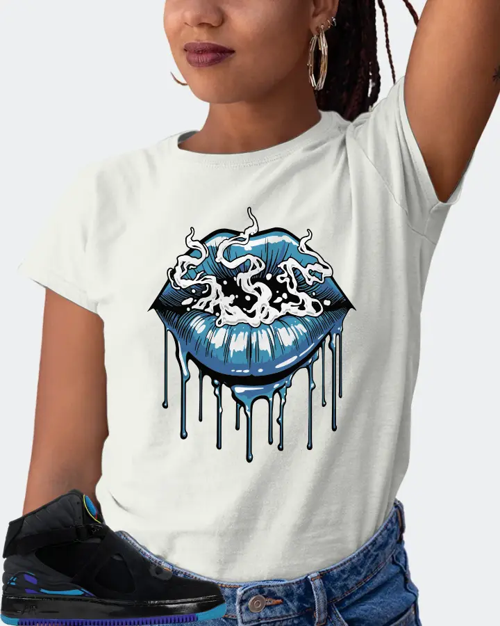 Jordan AJF 8 Sneaker Matching Ash T-Shirt (Puff Puff) - View 5