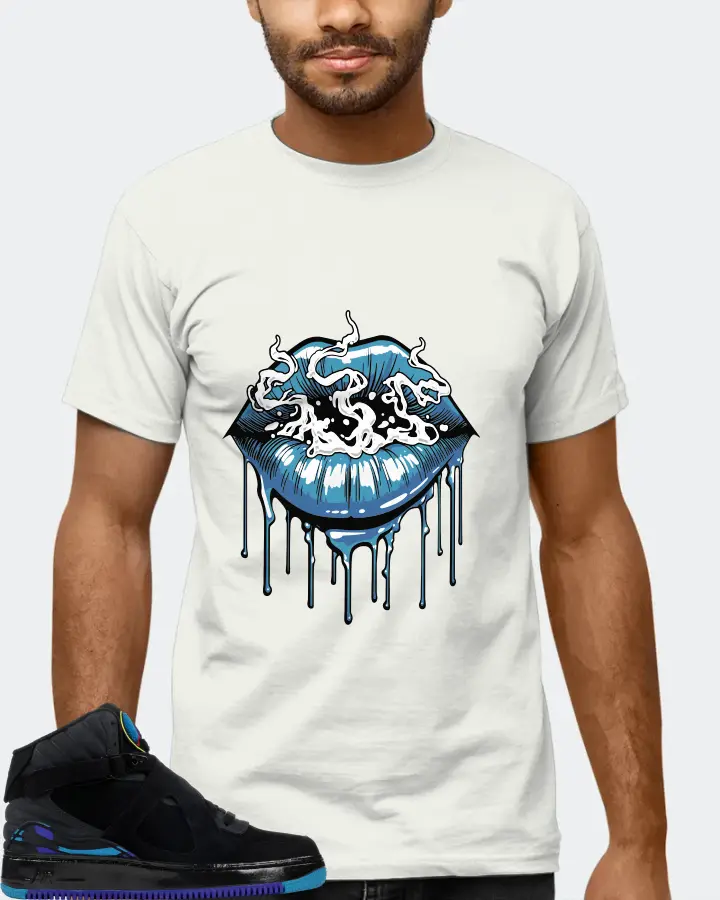 Jordan AJF 8 Sneaker Matching Ash T-Shirt (Puff Puff) - View 6