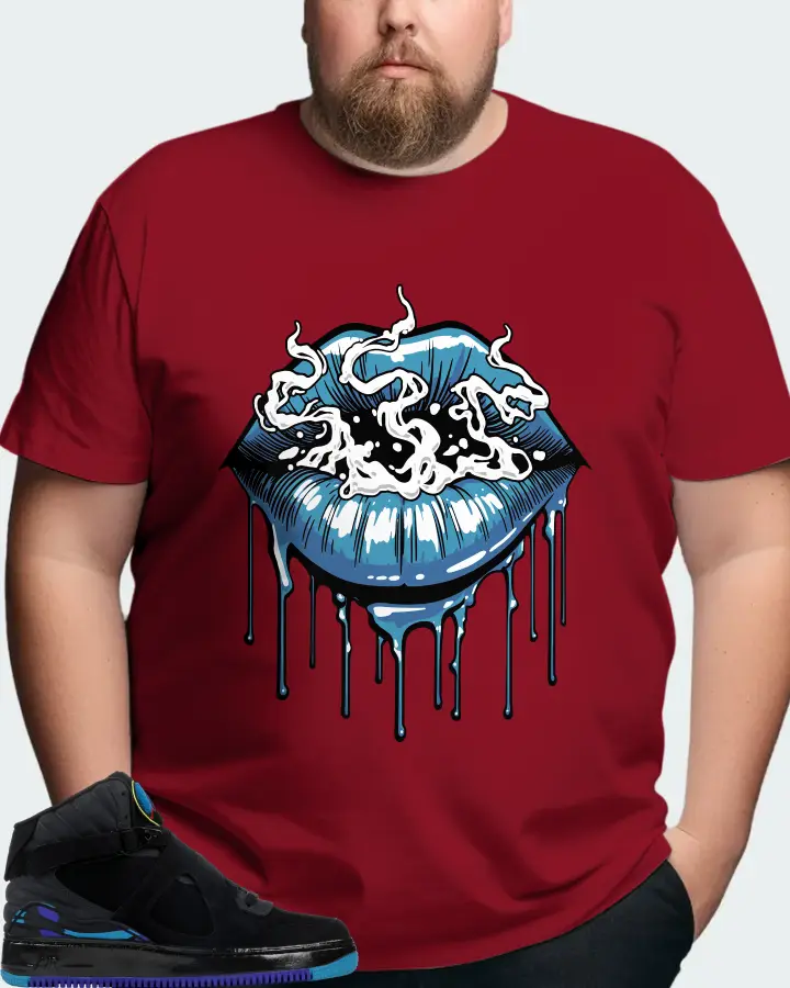 Jordan AJF 8 Sneaker Matching Cardinal T-Shirt (Puff Puff) - View 8