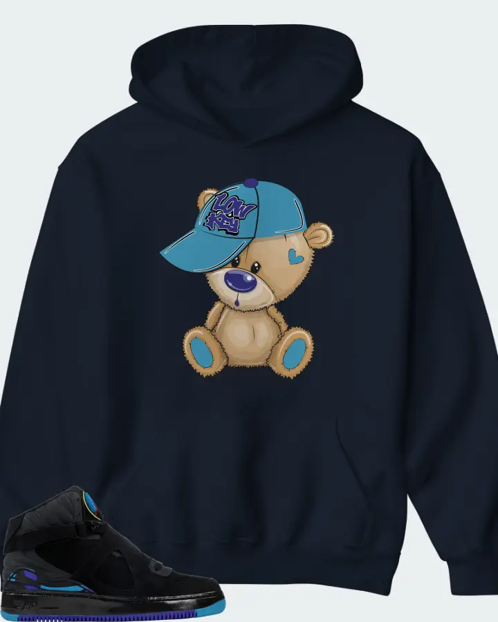 Jordan AJF 8 Sneaker Matching Kid's Hoodie - LOW KEY BEAR