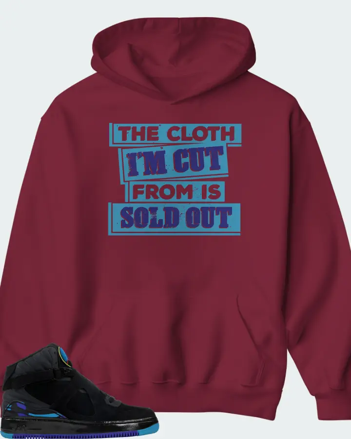 Hoodie in Maroon