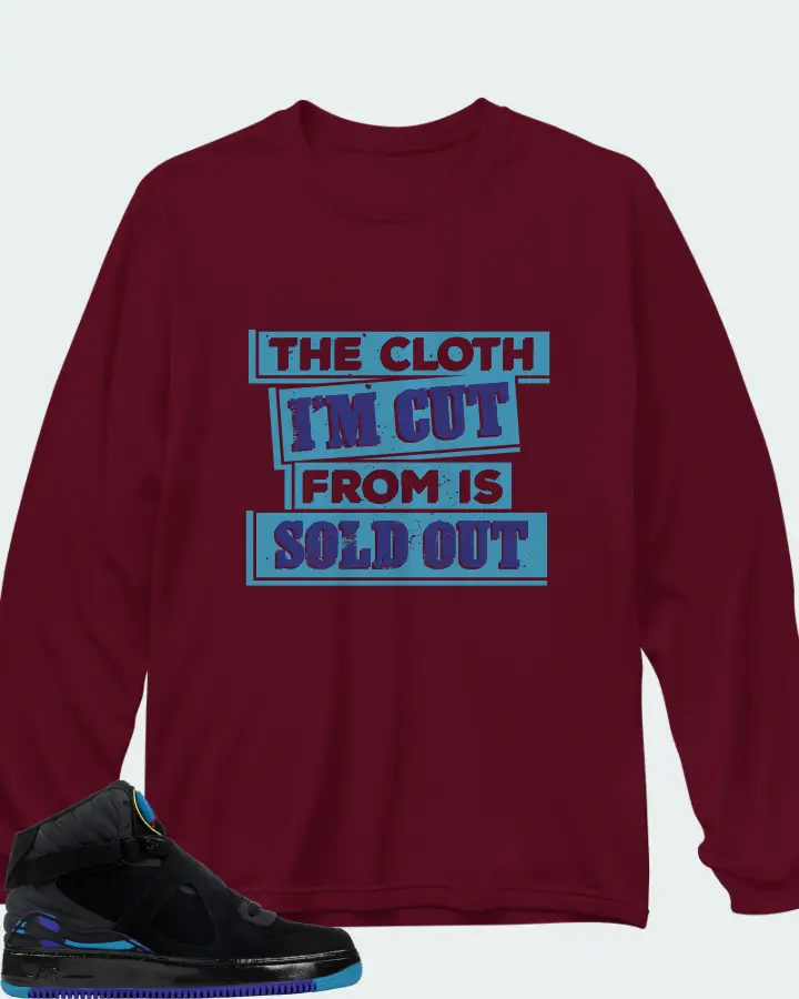 Long Sleeve T-Shirt in Maroon