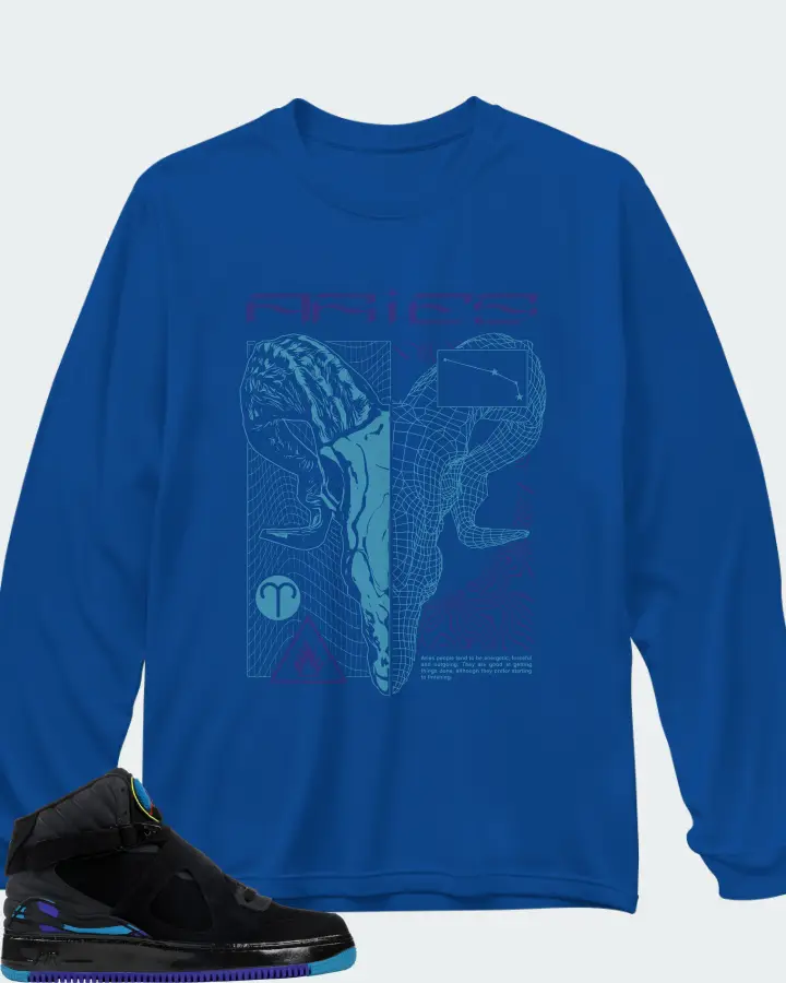 Long Sleeve T-Shirt in Royal Blue