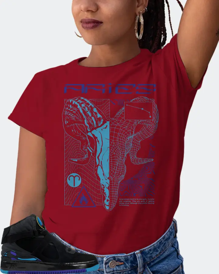 Jordan AJF 8 Sneaker Matching Cardinal T-Shirt (ARIES) - View 5