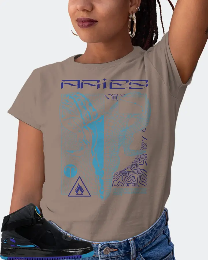 Jordan AJF 8 Sneaker Matching Pebble T-Shirt (ARIES) - View 5