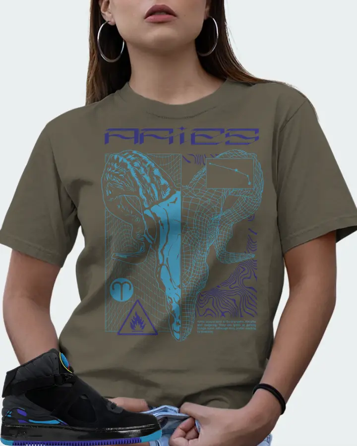 Jordan AJF 8 Sneaker Matching Army T-Shirt (ARIES) - View 7