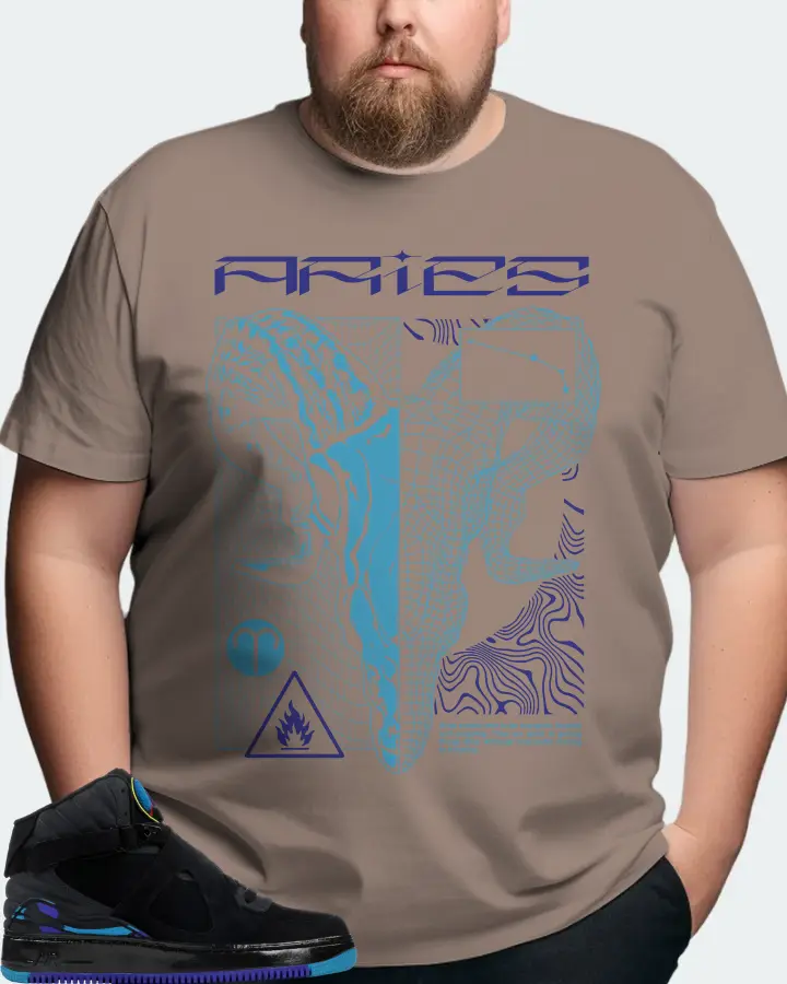 Jordan AJF 8 Sneaker Matching Pebble T-Shirt (ARIES) - View 8