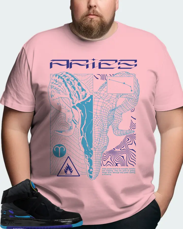 Jordan AJF 8 Sneaker Matching Pink T-Shirt (ARIES) - View 8