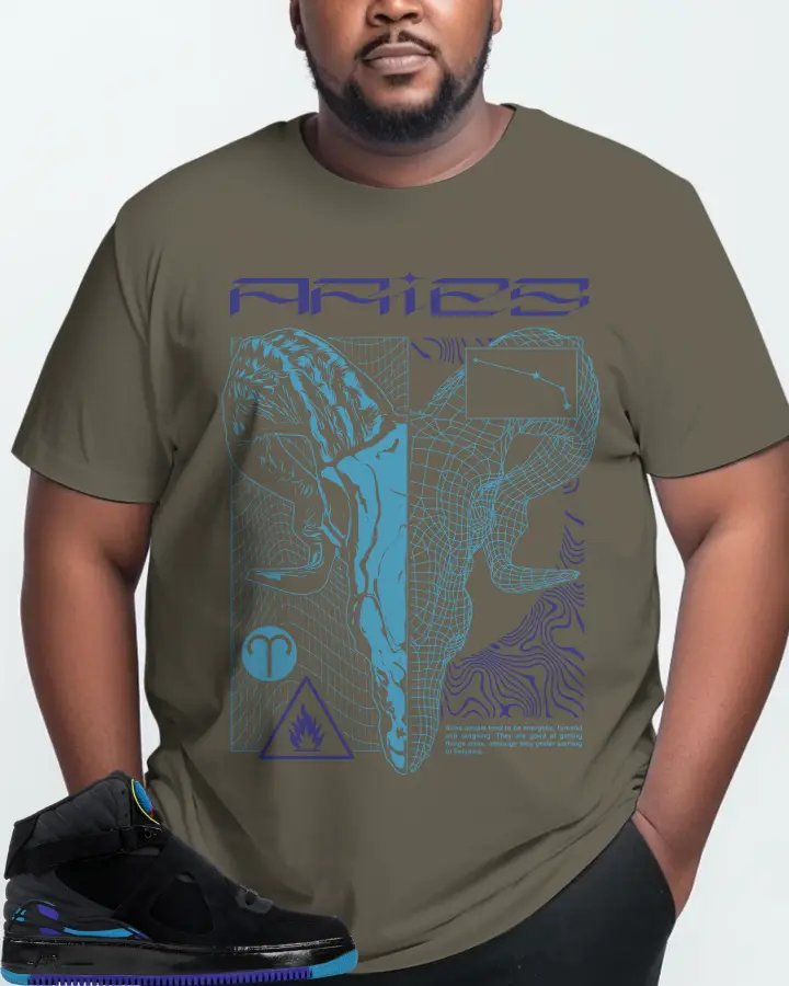 Jordan AJF 8 Sneaker Matching Army T-Shirt (ARIES) - View 10