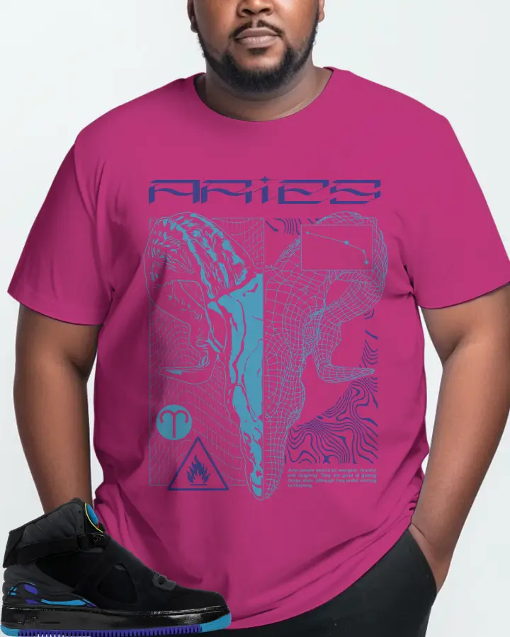 Jordan AJF 8 Sneaker Matching Berry T-Shirt (ARIES) - View 10