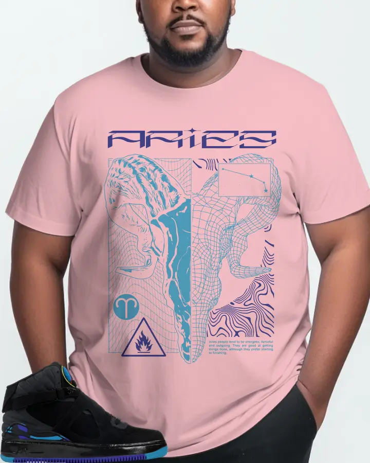 Jordan AJF 8 Sneaker Matching Pink T-Shirt (ARIES) - View 10