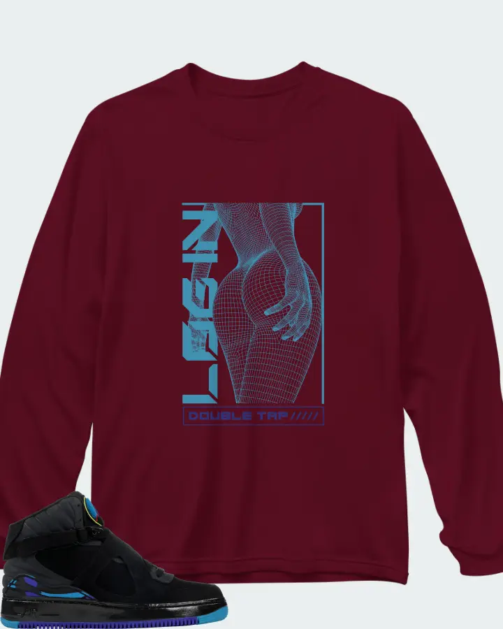 Long Sleeve T-Shirt in Maroon