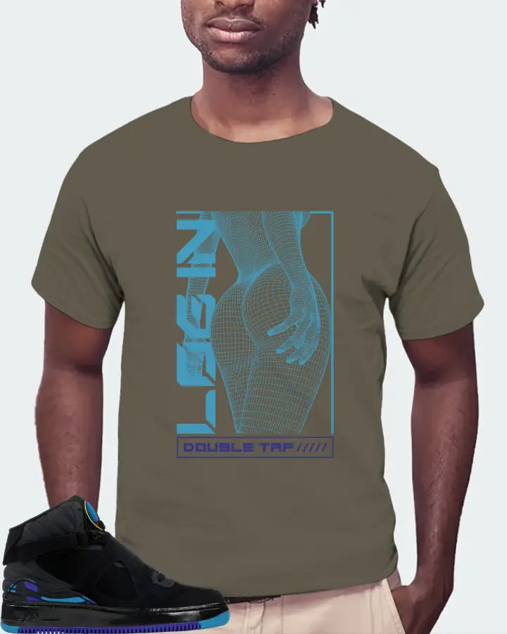 Jordan AJF 8 Sneaker Matching Army T-Shirt (LOGIN) - View 4