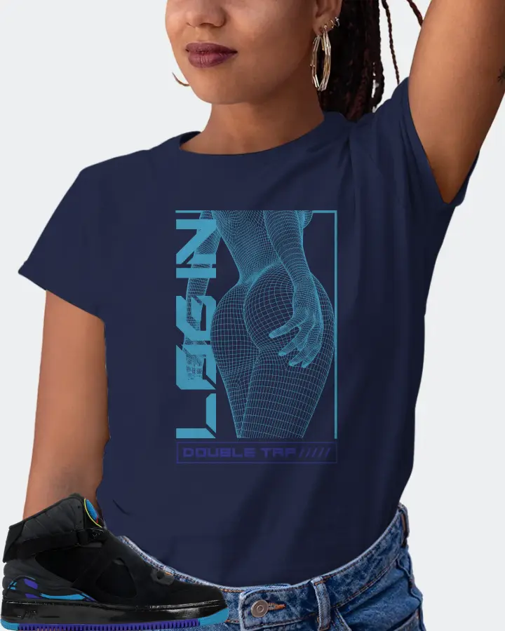 Jordan AJF 8 Sneaker Matching Navy T-Shirt (LOGIN) - View 5