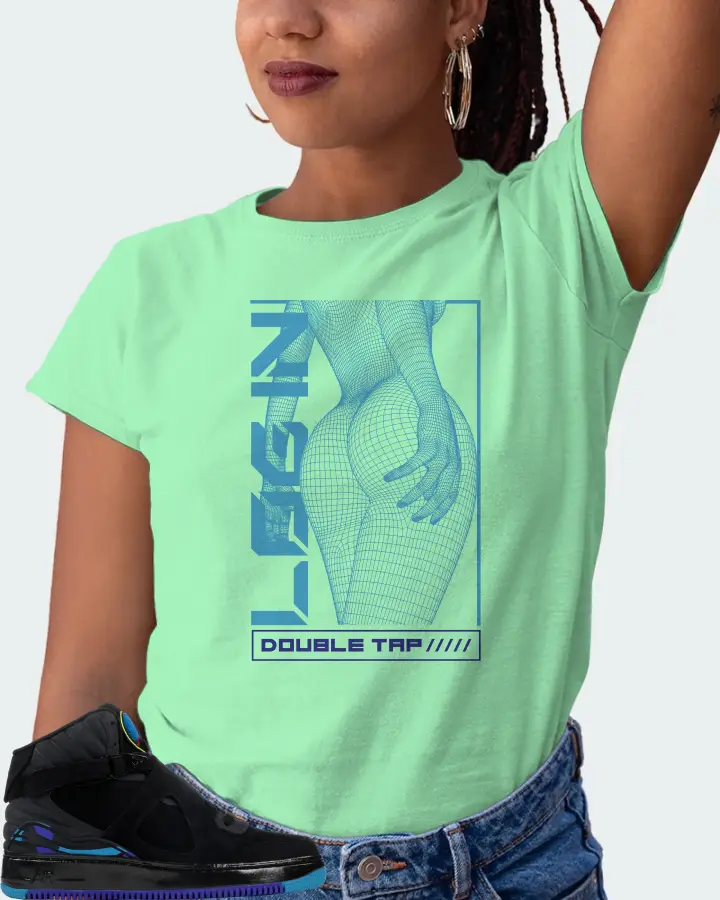 Jordan AJF 8 Sneaker Matching Fresh Mint T-Shirt (LOGIN) - View 5