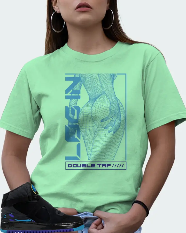Jordan AJF 8 Sneaker Matching Fresh Mint T-Shirt (LOGIN) - View 7