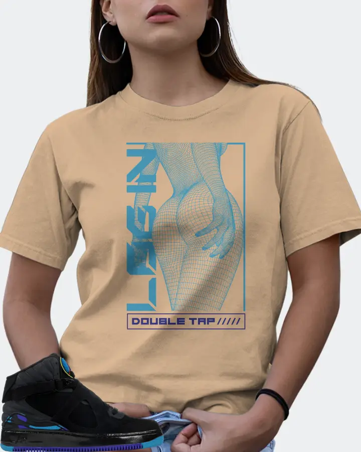 Jordan AJF 8 Sneaker Matching Tan T-Shirt (LOGIN) - View 7